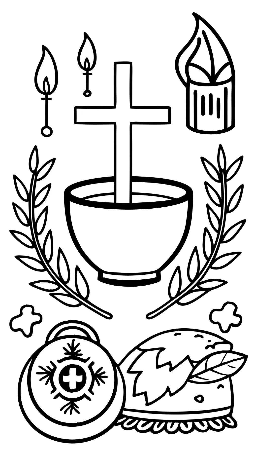 ash wednesday coloring page